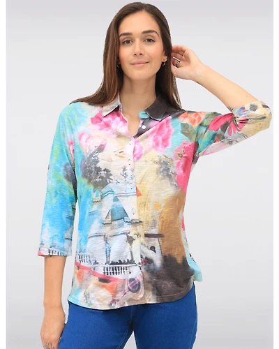 Blouse Imprimée Multicolore par Tango Mango