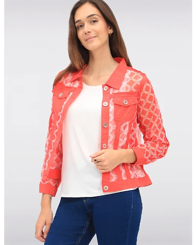 Veste Maille Rouge Légère par Tango Mango