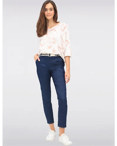 Haut Tricot Rayé Floral par Froccella