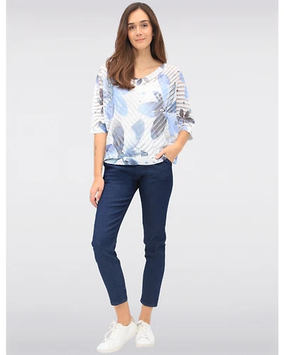 Haut Crochet Floral Dolman par Froccella