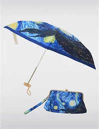 Manteaux Manteaux | La maison du manteau au Québec Parapluie Mini Compact Polyvalent Motif Ciel Nocturne avec Pochette Assortie