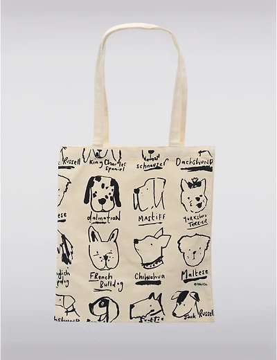 Manteaux Manteaux | La maison du manteau au Québec Sac fourre-tout en toile léger et écologique avec adorable motif chien