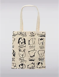 Manteaux Manteaux | La maison du manteau au Québec Sac fourre-tout en toile léger et écologique avec adorable motif chien