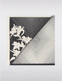Manteaux Manteaux | La maison du manteau au Québec Foulard Oblong Réversible à Franges avec Patchwork & D’Imprimés Floraux