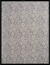 Manteaux Manteaux | La maison du manteau au Québec Foulard Noir Oversize Élégant à Motif de Rose Abstraite