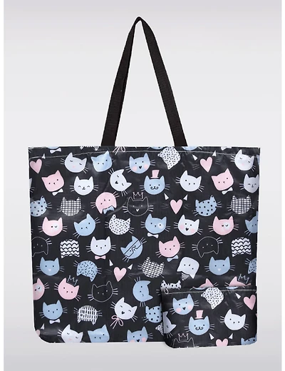 Manteaux Manteaux | La maison du manteau au Québec Sac Fourre-Tout Léger, Pliable & Réutilisable à Motif de Chats Imprimé