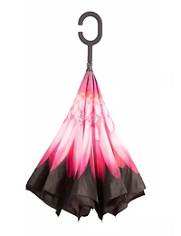 Manteaux Manteaux | La maison du manteau au Québec Parapluie Rose Polyvalent Floral Qui S'ouvre À L'envers Par Up-Brella