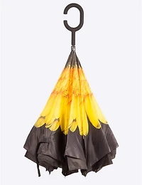 Manteaux Manteaux | La maison du manteau au Québec Parapluie Jaune Polyvalent Floral Qui S'ouvre À L'envers Par Up-Brella