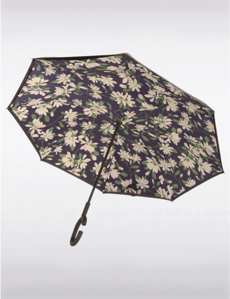 Manteaux Manteaux | La maison du manteau au Québec Parapluie Réversible Polyvalent Multicolore avec Motif de Fleurs et de Feuilles