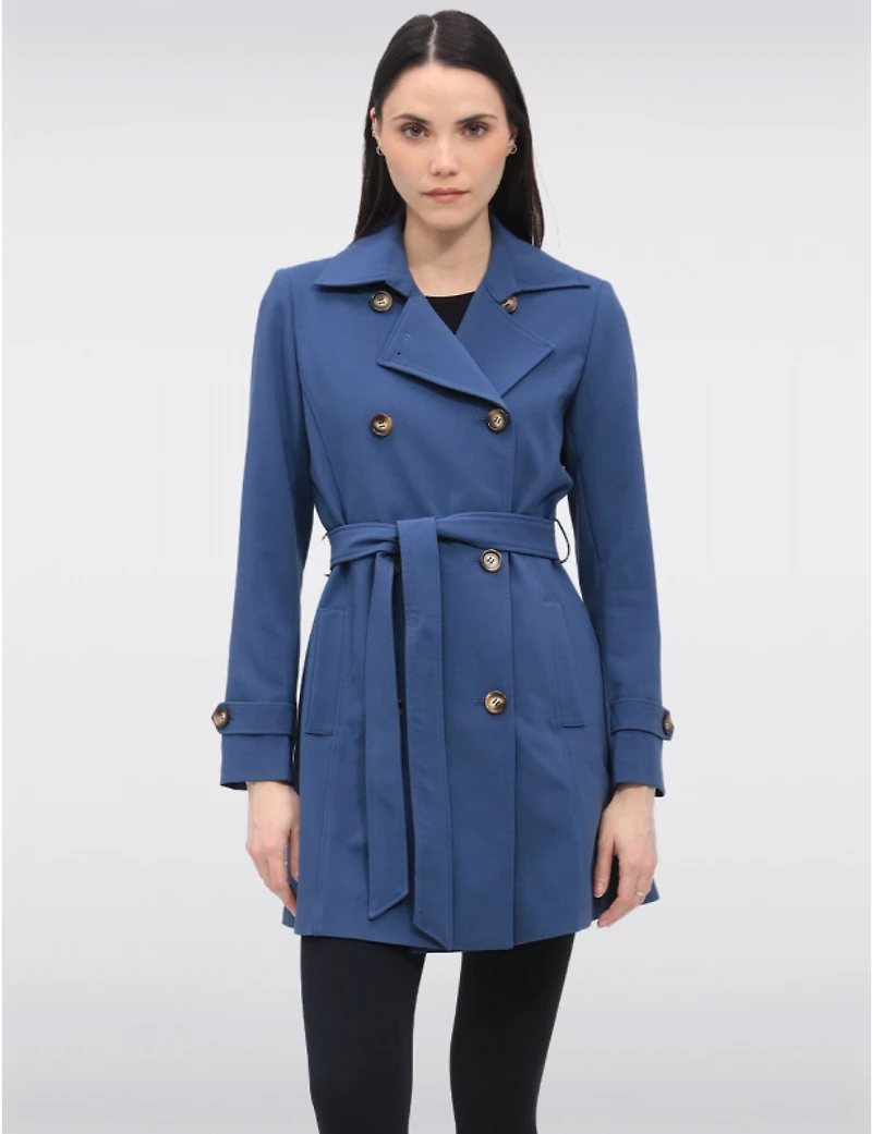 Trench Ceinturé Double-Boutonnage par Saki