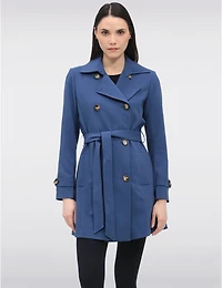 Trench Ceinturé Double-Boutonnage par Saki