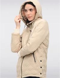 Veste Matelassée Végane à Capuche Saki