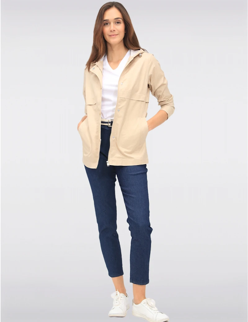Parka Ceinturé Vegan Ajusté Point Zero