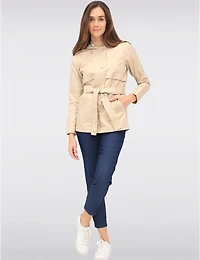 Parka Ceinturé Vegan Ajusté Point Zero