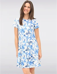 Robe Florale Mi-Longue par Vamp