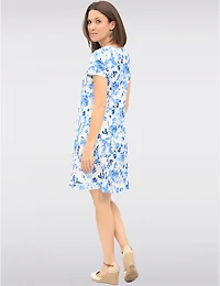Robe Florale Mi-Longue par Vamp