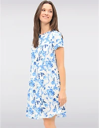 Robe Florale Mi-Longue par Vamp