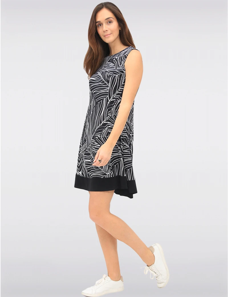 Robe A-ligne Imprimé Abstrait par Vamp