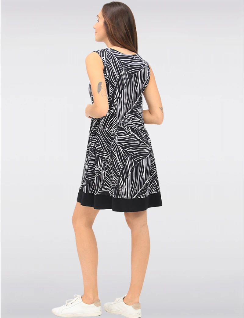 Robe A-ligne Imprimé Abstrait par Vamp