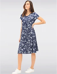 Robe Ligne-A Fleurie Bleue par Vamp