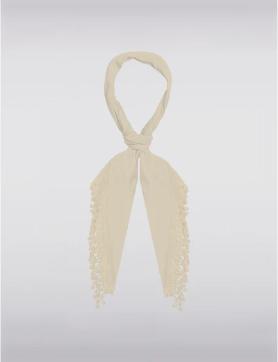 Manteaux | La maison du manteau au Québec Foulard Triangulaire Luxueux et Doux avec Franges en Dentelle par Saki