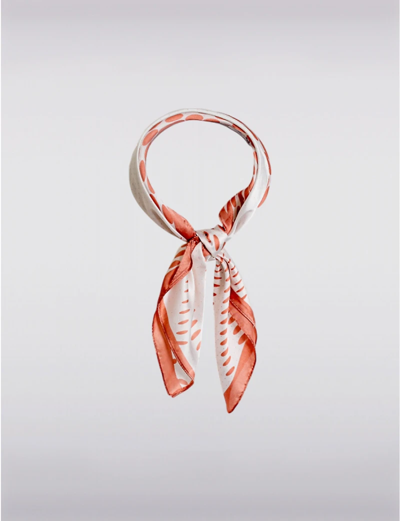 Manteaux Manteaux | La maison du manteau au Québec Foulard Carré à Imprimé Géométrique Fini Satiné Élégant