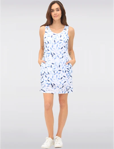 Robe Sans Manches Feuilles Tango Mango