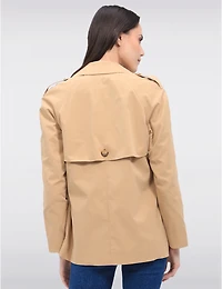 Trench Court Double-Boutonnage Ellen Tracy