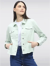 Veste Denim Stretch Classique par Baccini