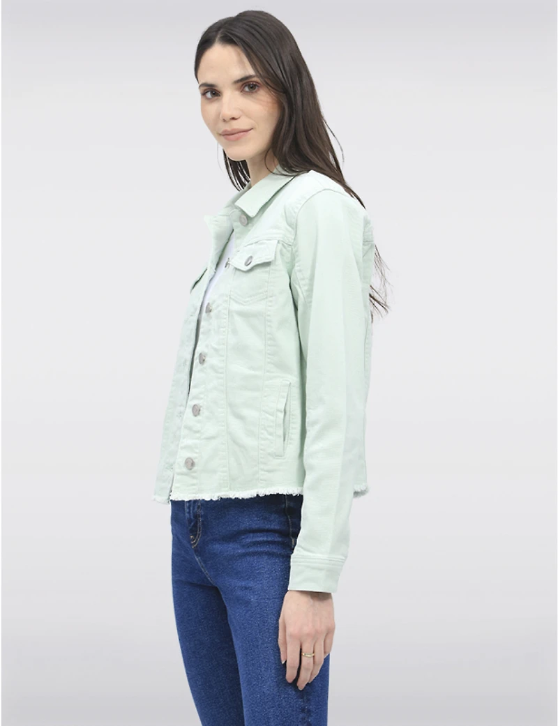Veste Denim Stretch Classique par Baccini