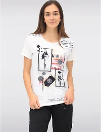 Haut Broderie Florale par Ness