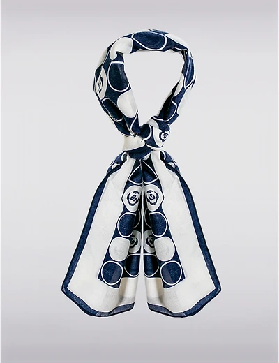 Manteaux Manteaux | La maison du manteau au Québec Châle Foulard Oblong Léger à Imprimé Intemporel de Circles et Roses