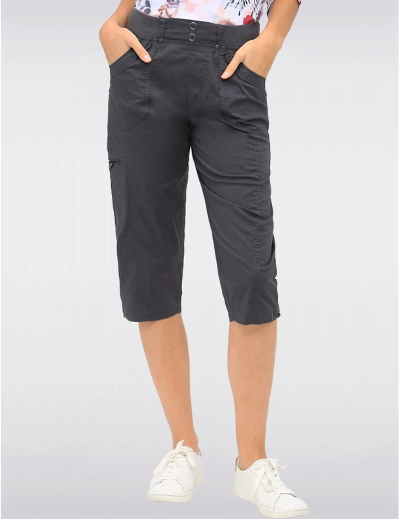 Manteaux Manteaux | La maison du manteau au Québec Capri Cargo Valerie Extensible avec Tirettes à l'Ourlet par Dash Clothing
