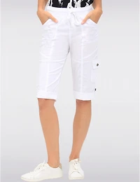 Manteaux | La maison du manteau au Québec Suzanne Cargo Capris Avec Bouton pour Longueur Ajustable par Dash Clothing