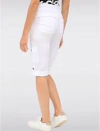 Manteaux | La maison du manteau au Québec Suzanne Cargo Capris Avec Bouton pour Longueur Ajustable par Dash Clothing