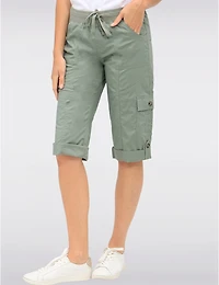 Manteaux Manteaux | La maison du manteau au Québec Suzanne Cargo Capris Avec Bouton pour Longueur Ajustable par Dash Clothing