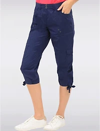 Manteaux Manteaux | La maison du manteau au Québec Capri Cargo Charlene avec Tirettes Ajustables à l'Ourlet par Dash Clothing