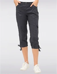 Manteaux | La maison du manteau au Québec Capri Cargo Charlene avec Tirettes Ajustables à l'Ourlet par Dash Clothing