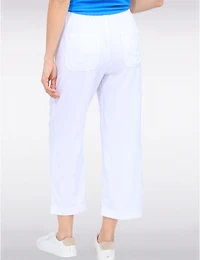 Manteaux | La maison du manteau au Québec Capris À Jambes Larges Avec Poches en Coton Mélangé Taille Ajustable by Dash