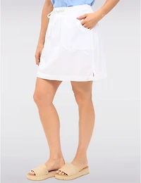 Manteaux | La maison du manteau au Québec Jupe-short en Cotton avec Poches Cordon de Serrage et Fentes Boutonnés par Erika