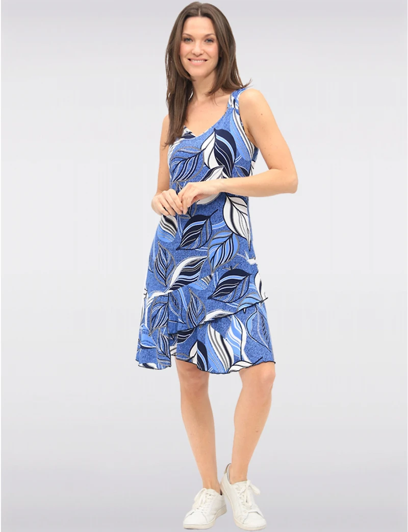 Robe Asymétrique V-Neck Amani Couture