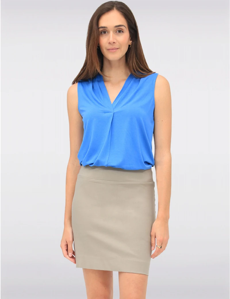 Manteaux Manteaux | La maison du manteau au Québec Jupe-short Extensible Chic À Taille Mi-haute Et Coupe Droite Par Amani Couture