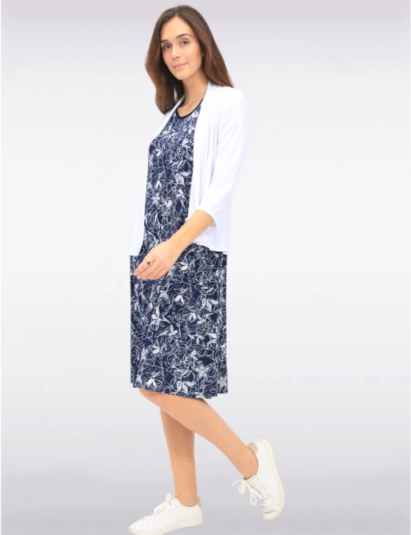 Cardigan Drapé Manches 3/4 par Amani Couture