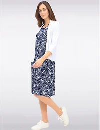 Cardigan Drapé Manches 3/4 par Amani Couture