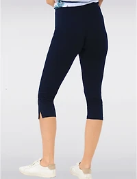 Manteaux | La maison du manteau au Québec Capri Extensible À Taille Mi-haute Avec Trois Boutons Latéraux Par Amani Couture