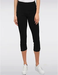 Manteaux Manteaux | La maison du manteau au Québec Legging Capri À Taille Élastique & Fentes Latérales Boutonnées par Amani Couture