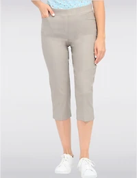 Manteaux | La maison du manteau au Québec Capris À Taille Haute Avec Deux Poches Carrées Sur Le Devant Par Amani Couture