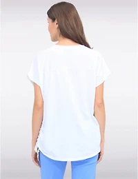 Haut Imprimé Fleurs Métalliques par Froccella