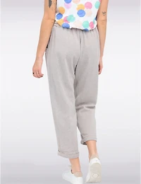 Pantalon Ceinturé Lin Chic par Froccella