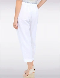 Pantalon Ceinturé Lin Chic par Froccella